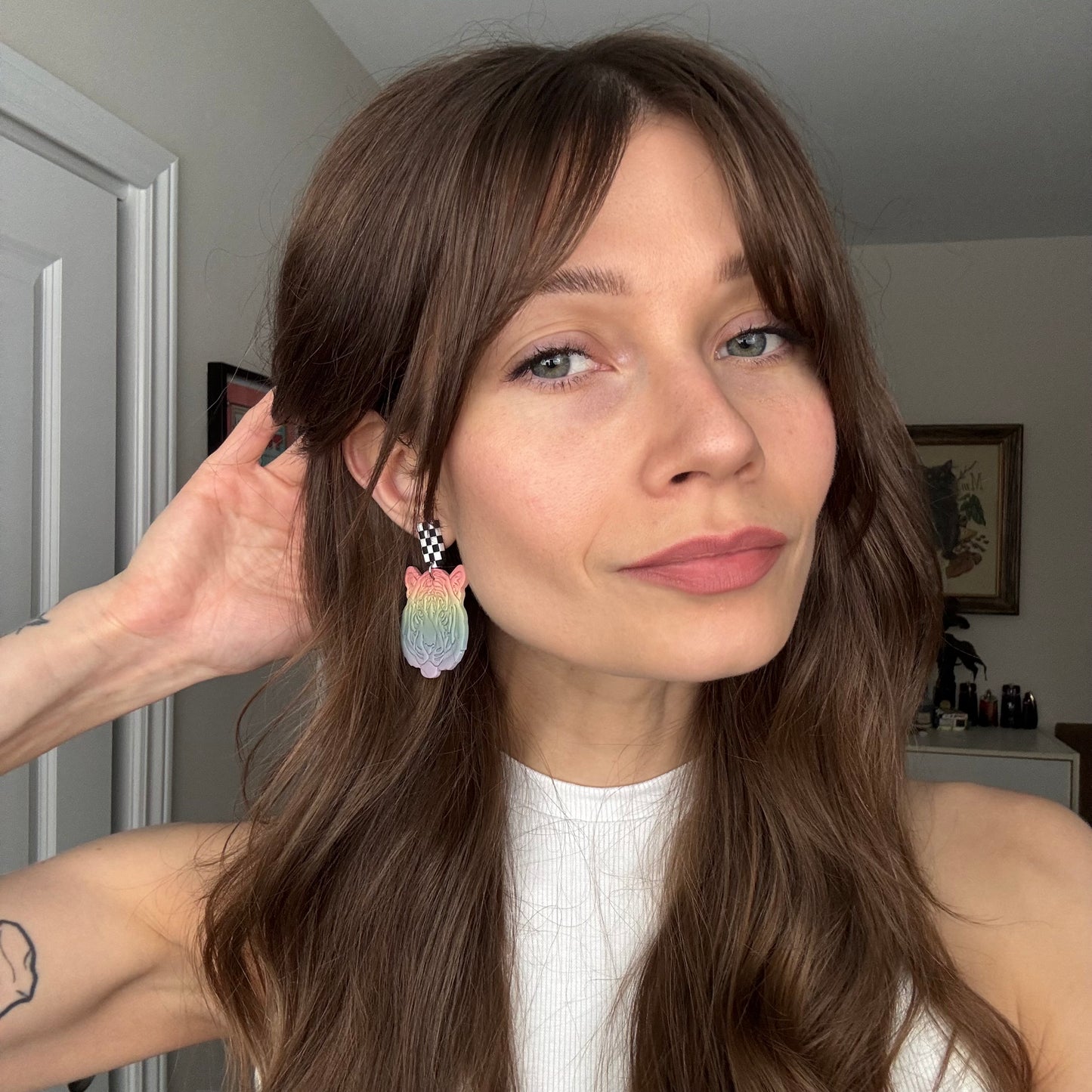 Rainbow Tiger • Checker Stud