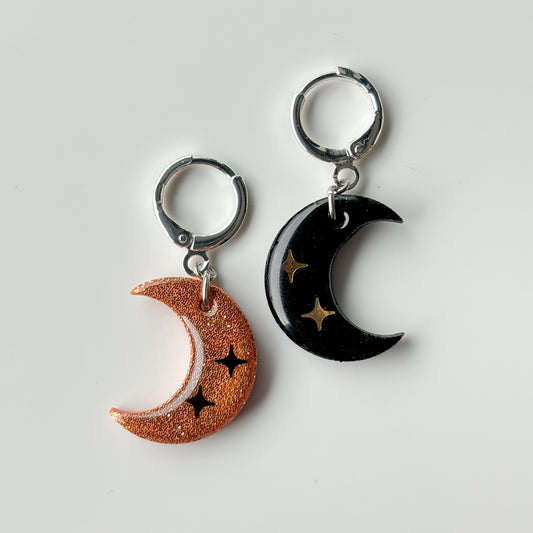 Mini Moons • Black & Orange