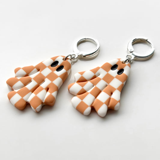 Ghosties • Peach & White Checks