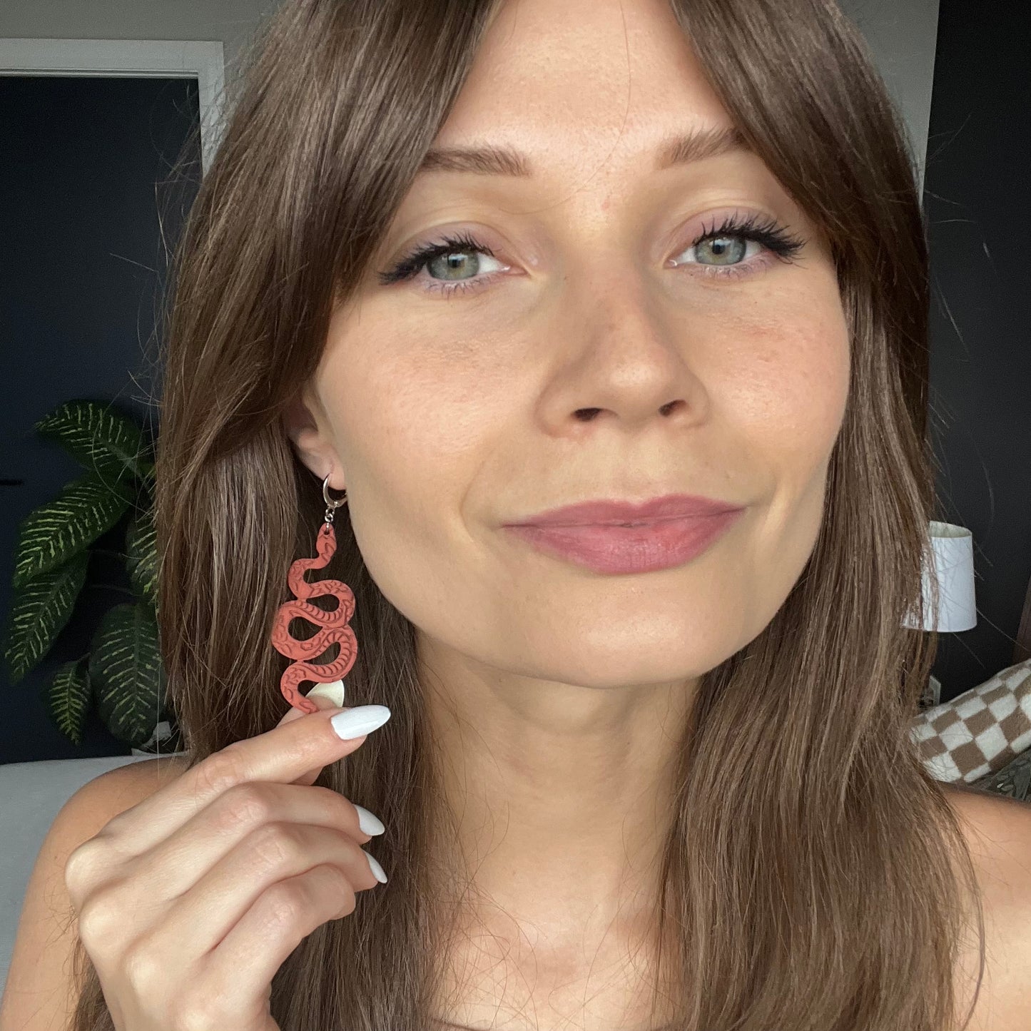 Floral Snake • Terracotta • Minimalist