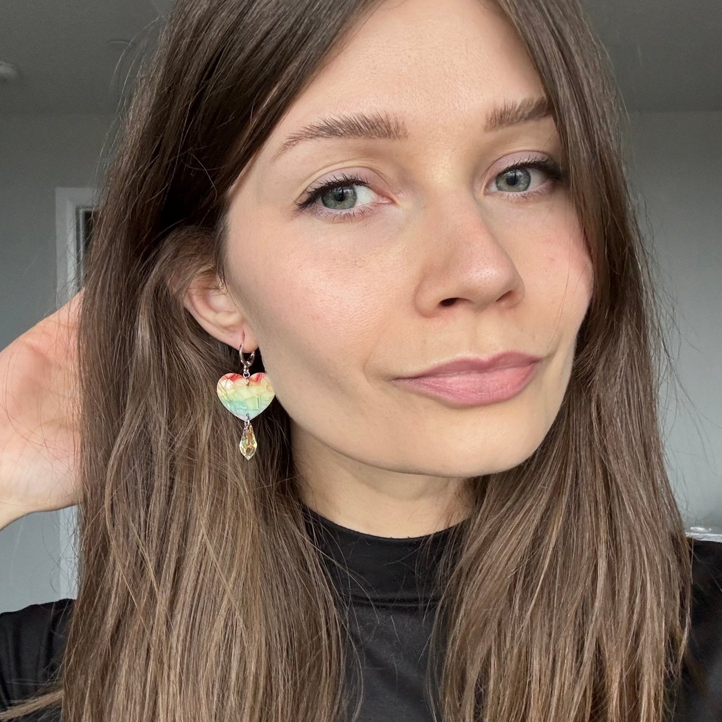 Hearts • Rainbow Marble