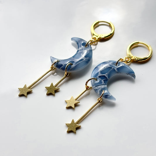 Mini Moons & Stars • Blue