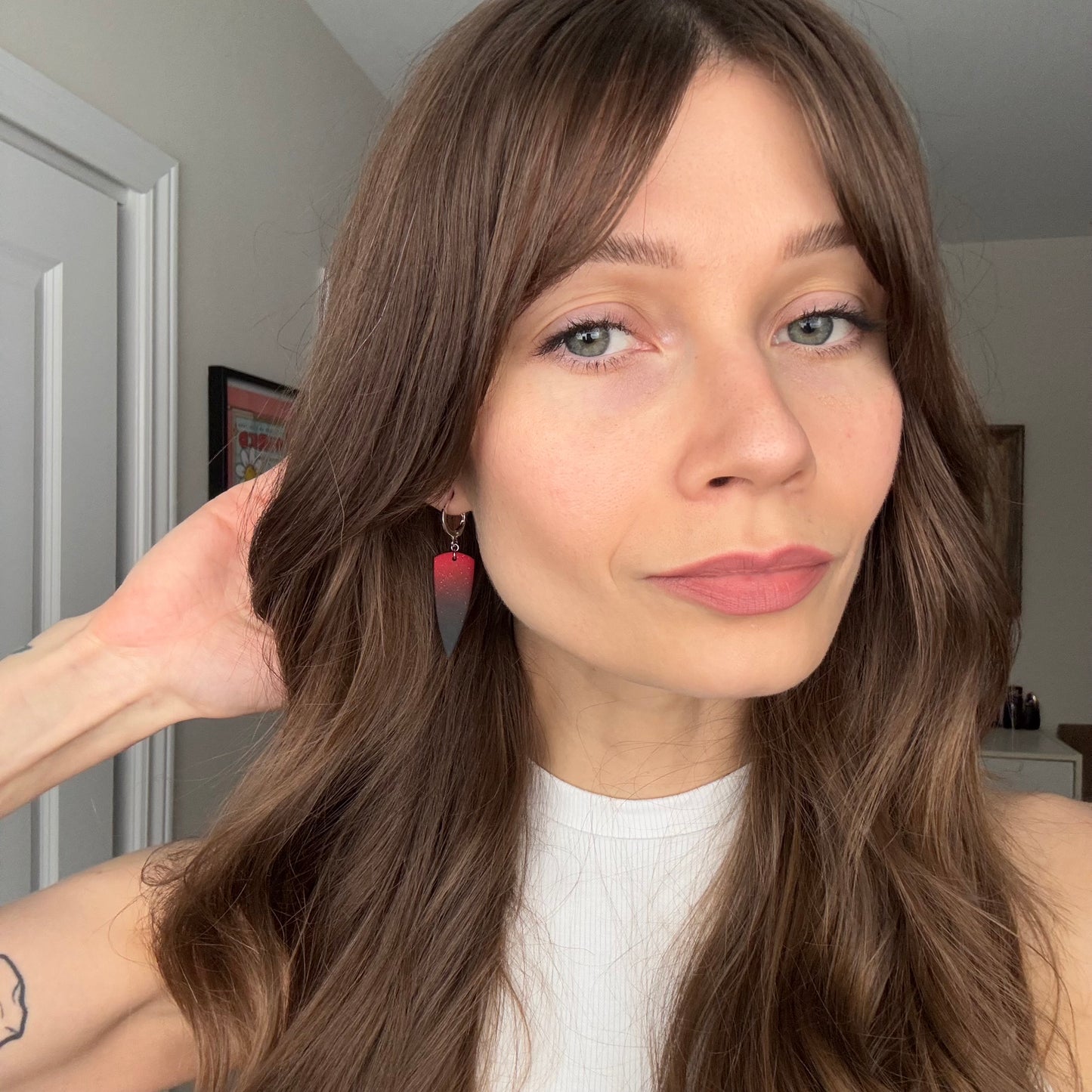 Rachel • Dangle • Red Ombre