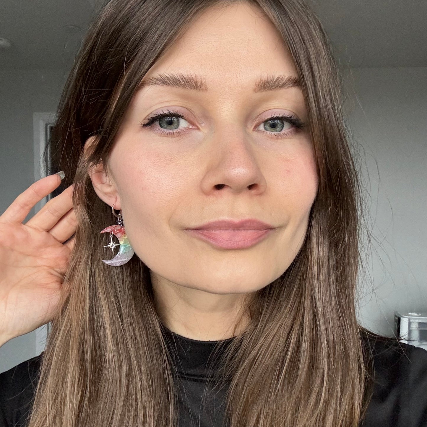 Moons • Rainbow Marble • Sparkle