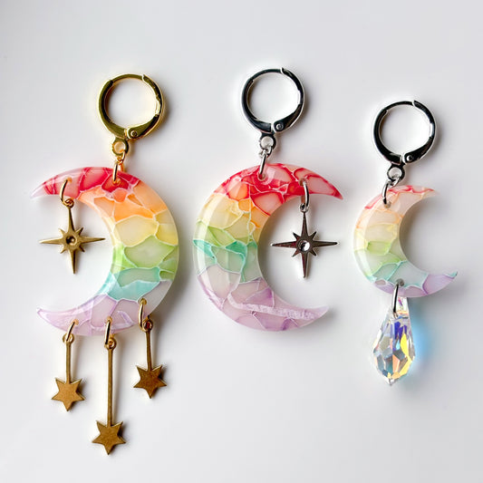 Mini Moons Rainbow Marble