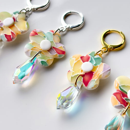 Floral Dangles • Stained Glass