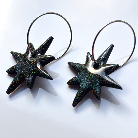 North Star Hoops • Dark Rainbow