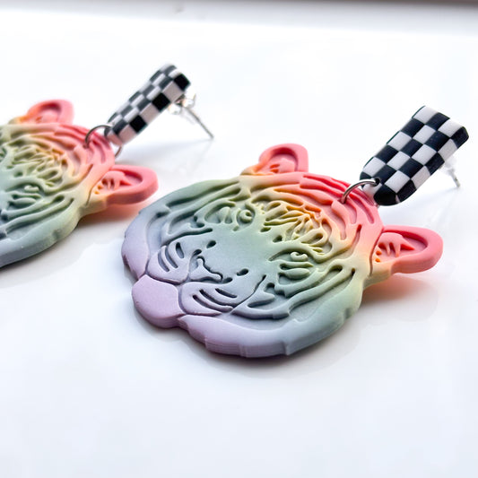 Rainbow Tiger • Checker Stud