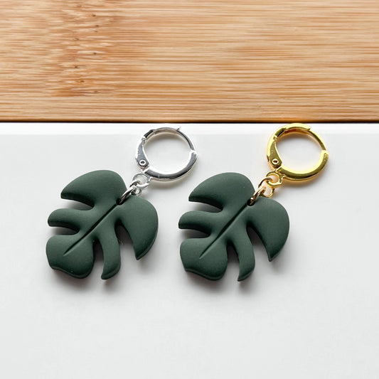 Monstera • Dangle • **Silver OR Gold**