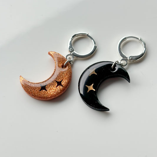 Mini Moons • Black & Orange