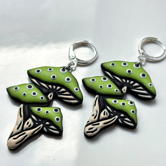 Mushroom Trio • Googly Green