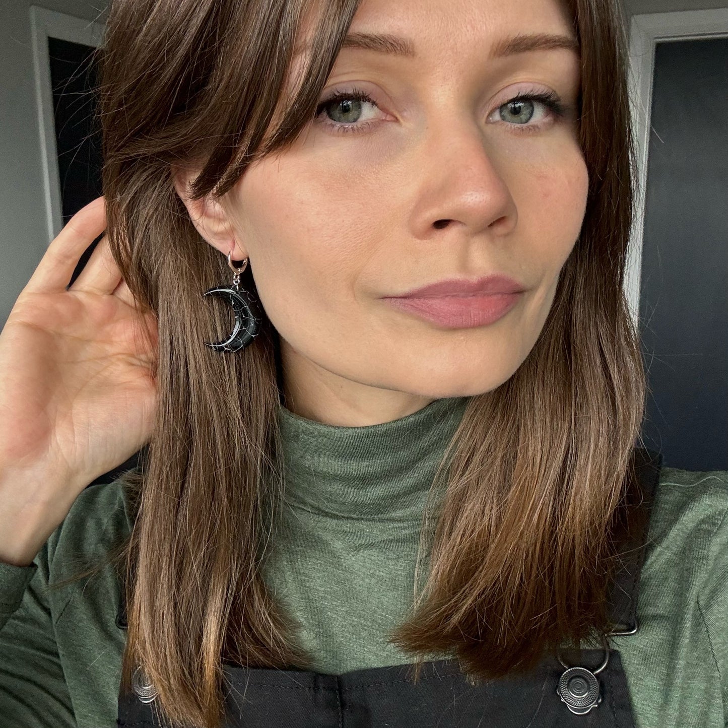 Moons • Black & Silver Marble