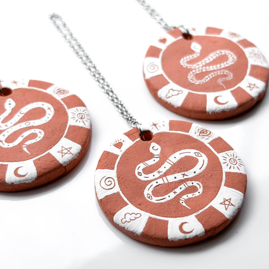 Snake Medallion • Wall Art • Circle