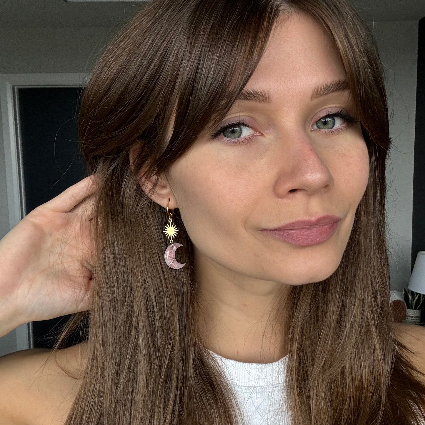 Sun & Moon Dangle • Pink