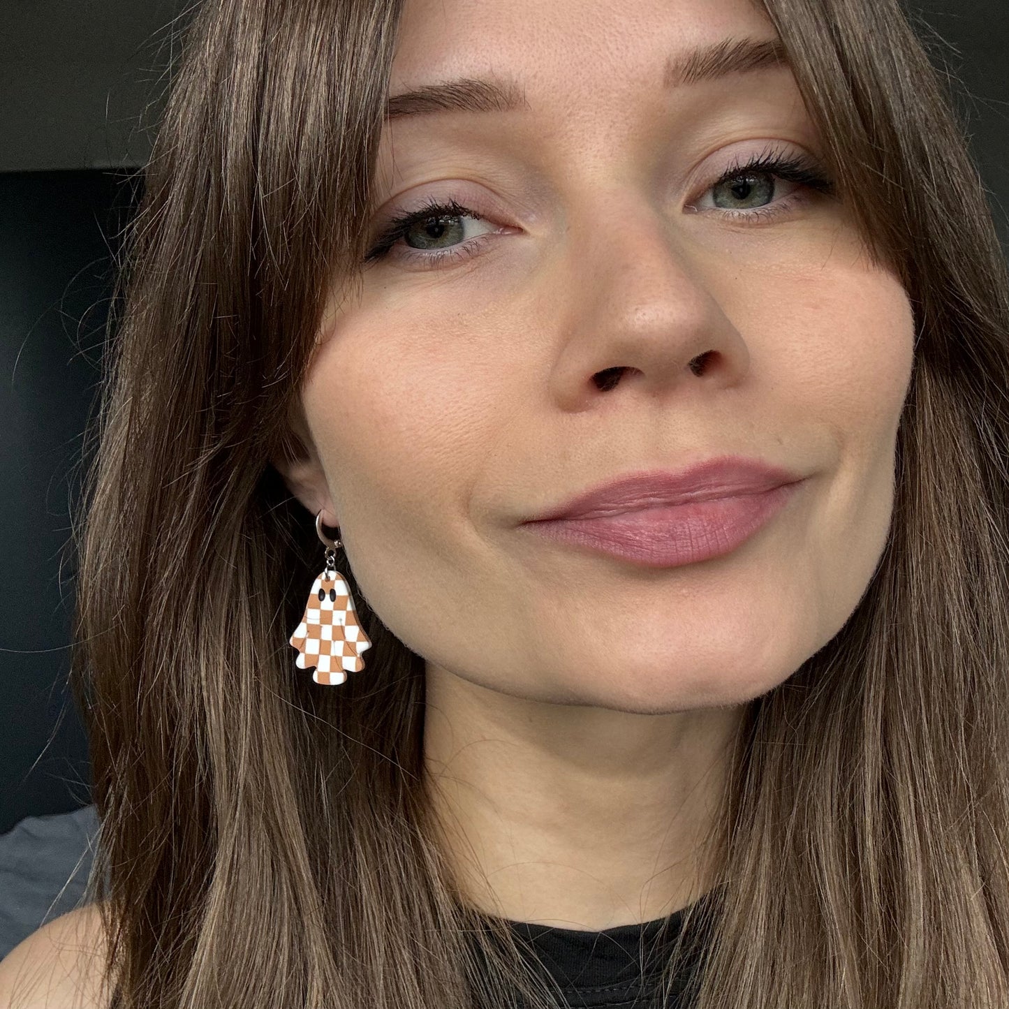 Ghosties • Peach & White Checks