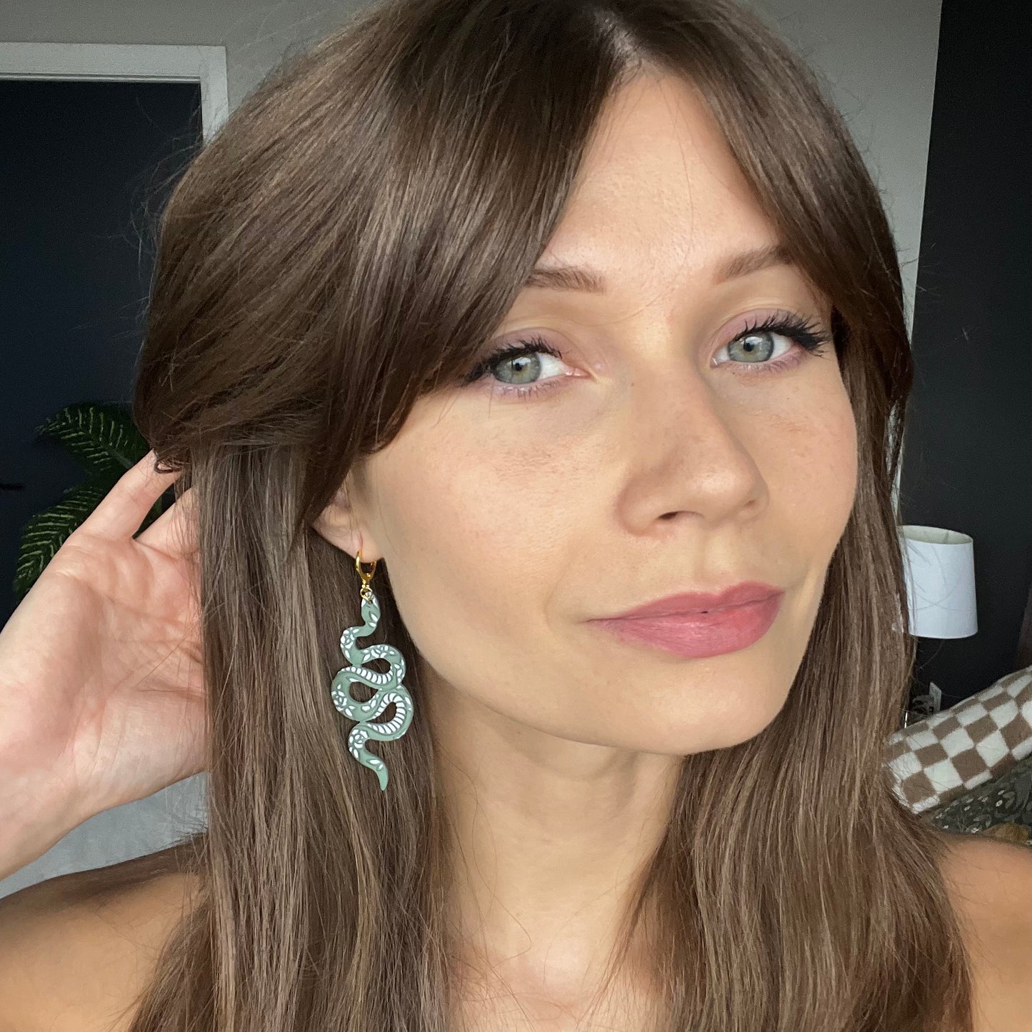 Floral Snake • Deep Sage • Painted