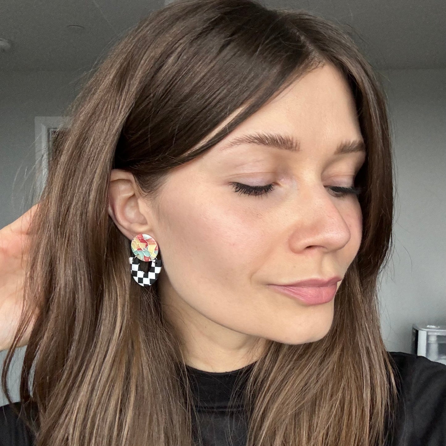 Raven • Stained Glass & Checks