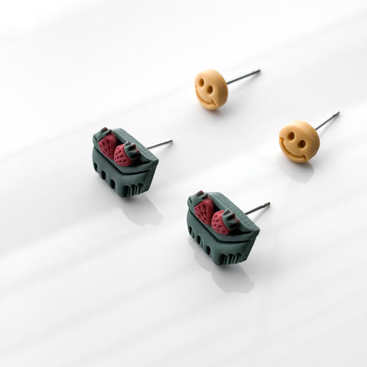 Stud Pack • Micro Smiley + Strawberry