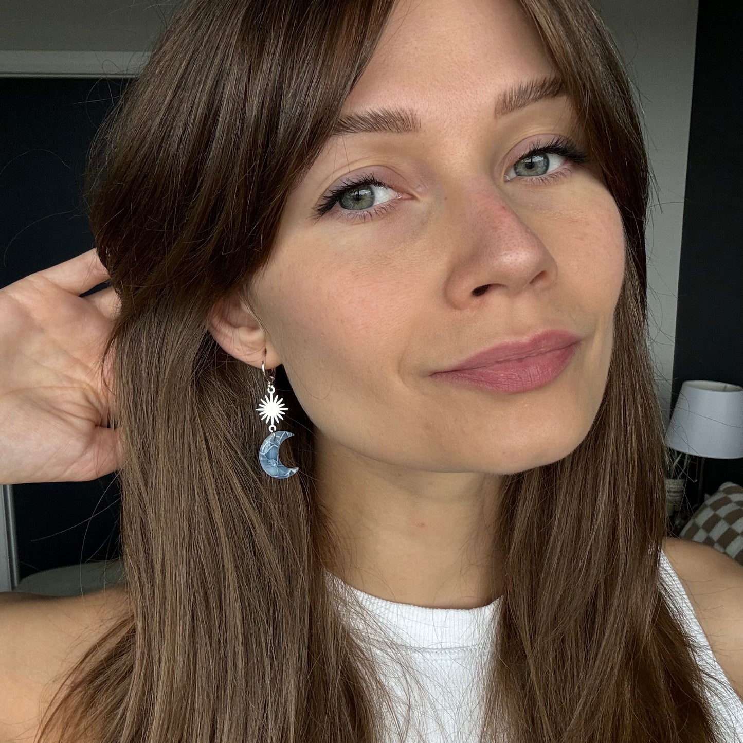 Sun & Moon Dangle • Blue