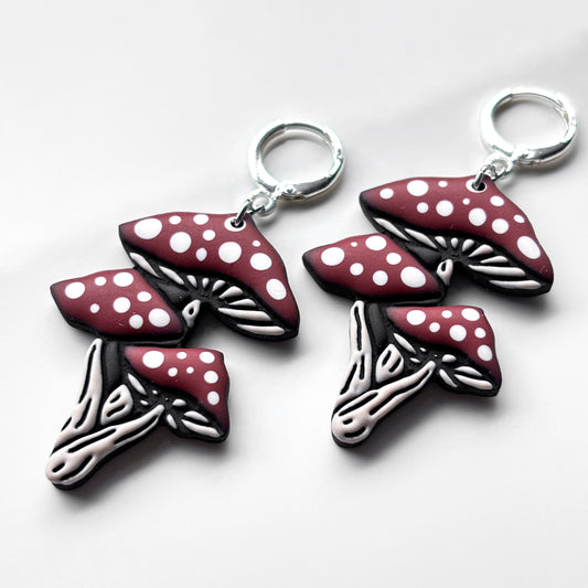 Mushroom Trio • Deep Red