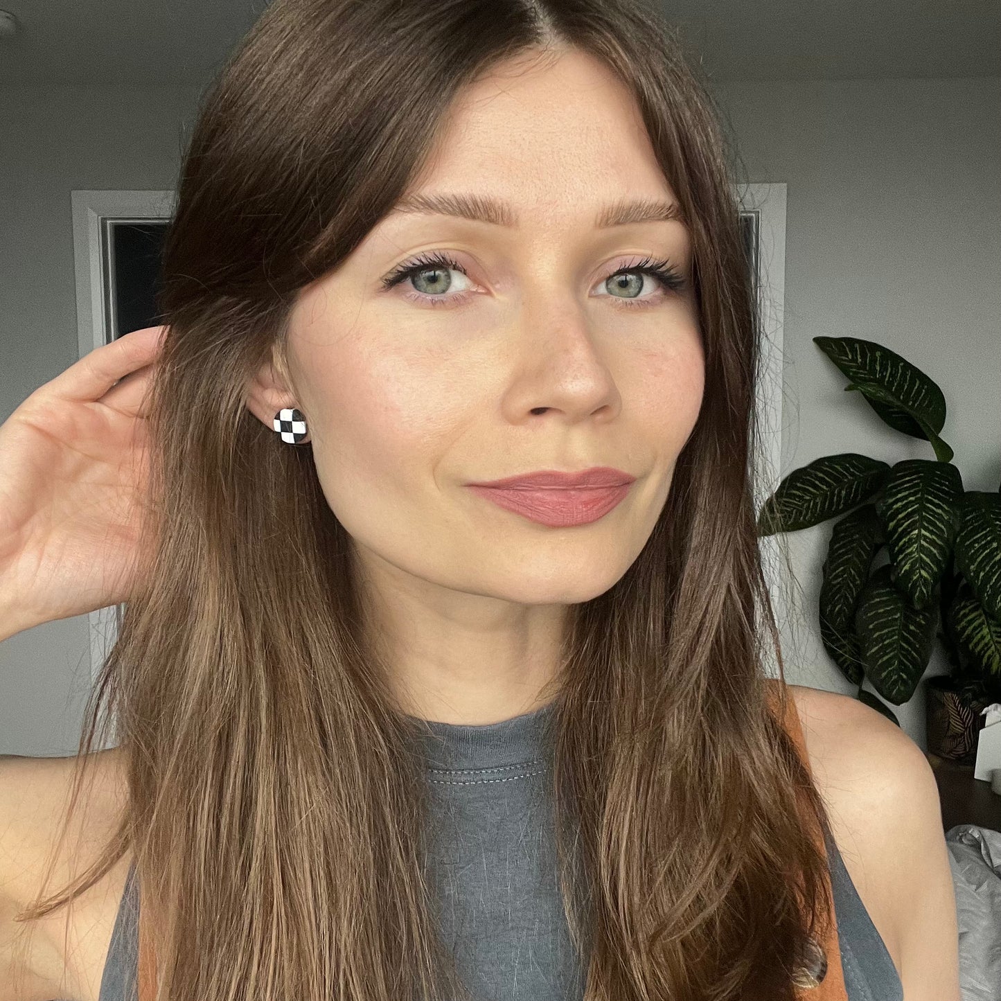 Elaine (Sm) • Black & White Checks