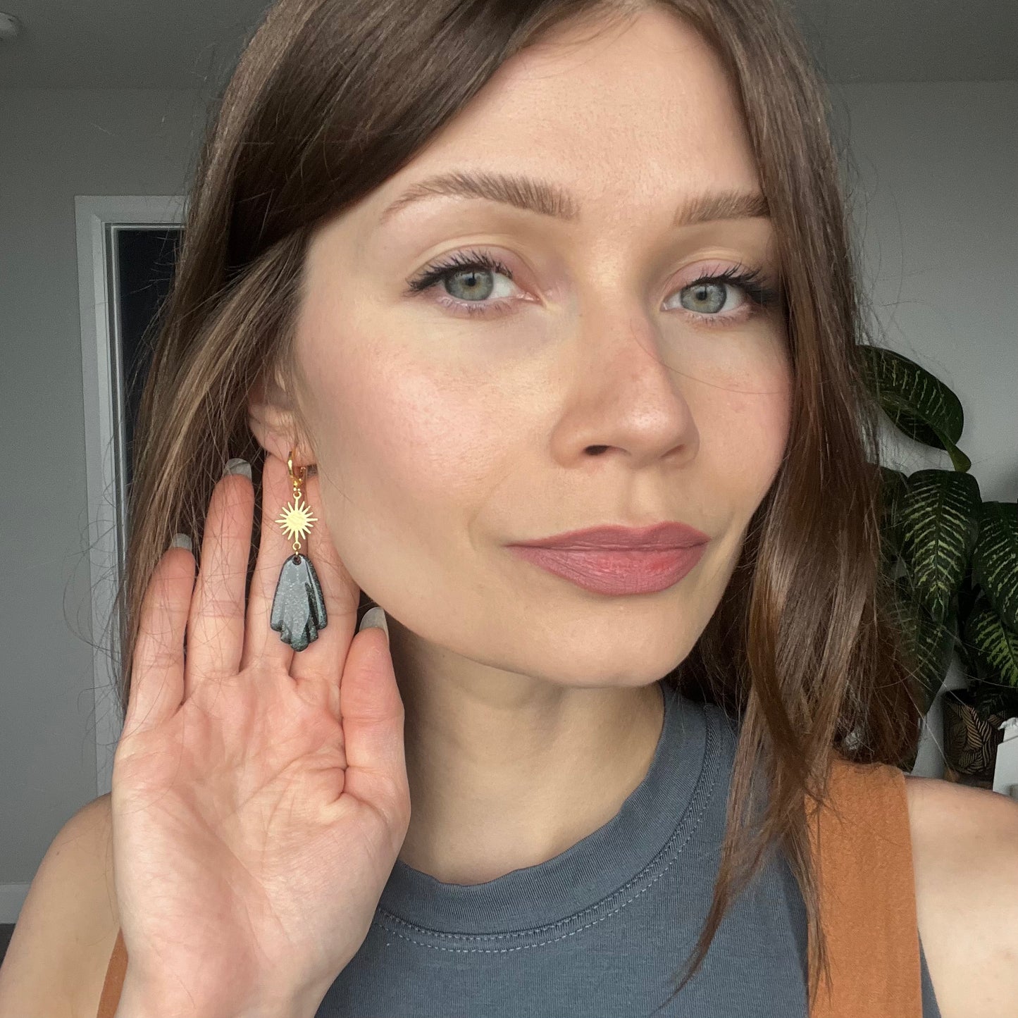 Sun & Ghost Dangle • Dark Rainbow