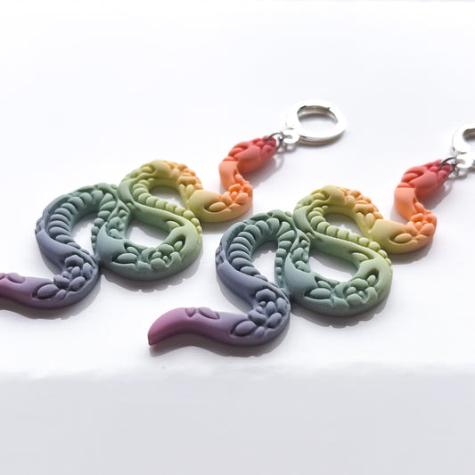 Floral Snake • Minimalist Rainbow
