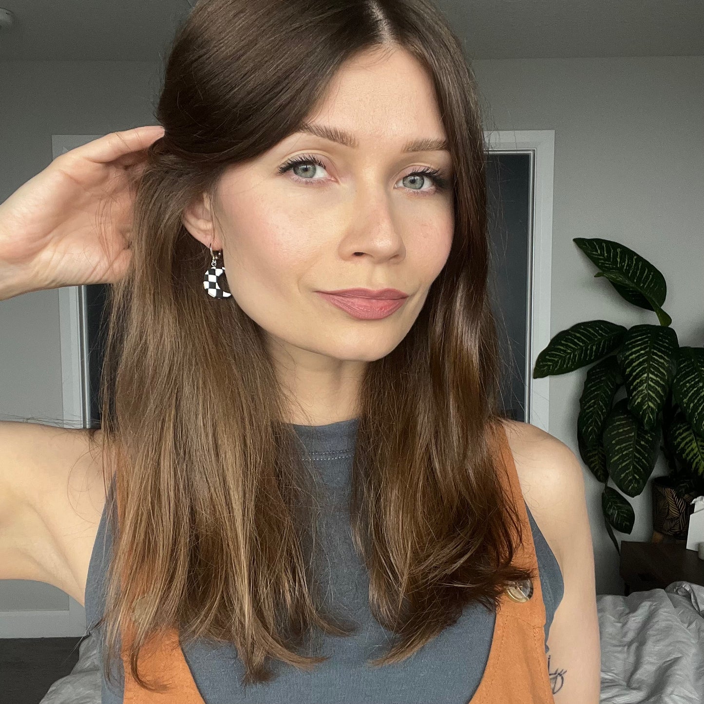 Mini Moons • Black & White Checks