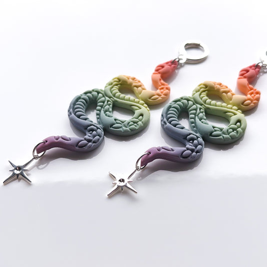 Floral Snake • Minimalist Rainbow • Sparkle