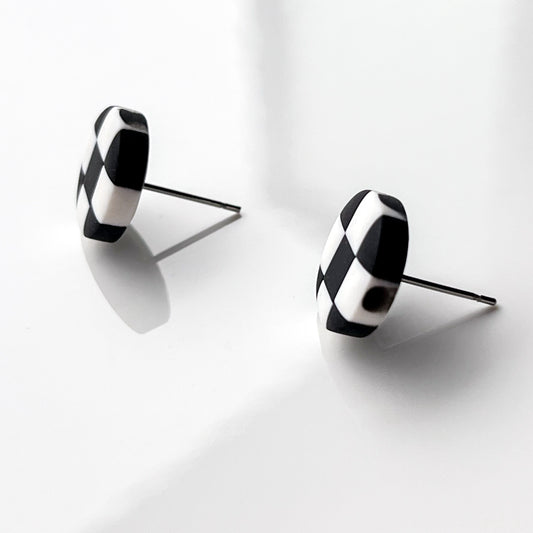 Elaine (Sm) • Black & White Checks