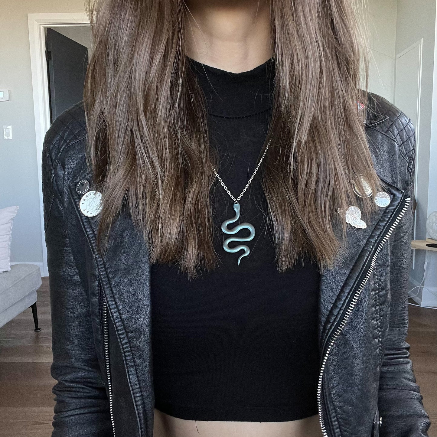 Snake • Pendant • Blue Steel *CHAIN NOT INCLUDED*