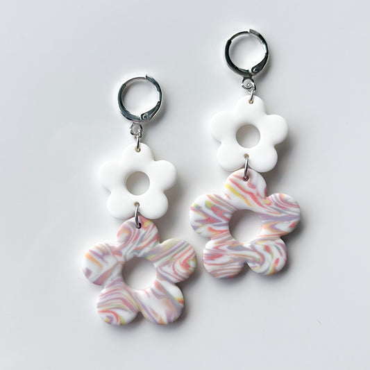 Double Flower (LG) • Pastel Swirl