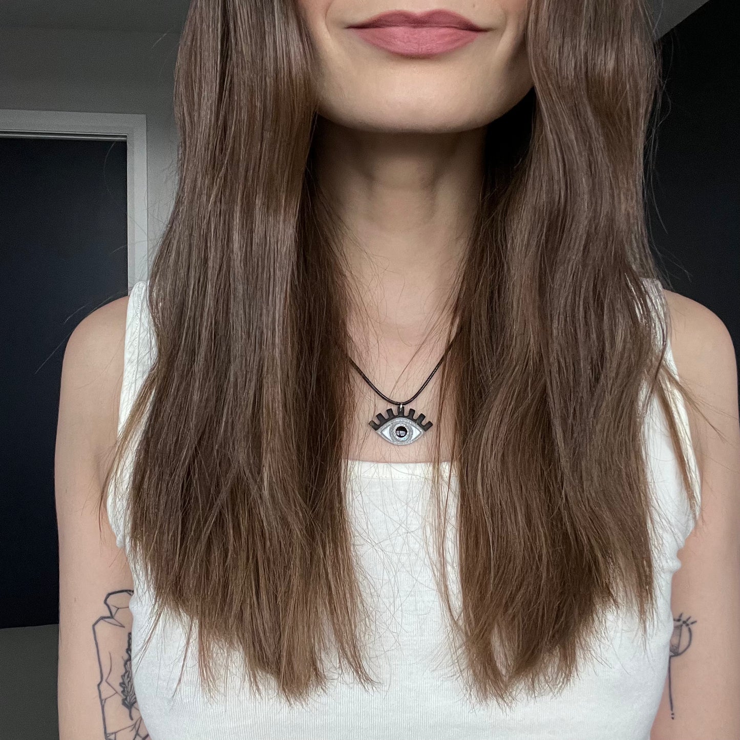 Necklace • Natalie • Holo-Glitter + Grey