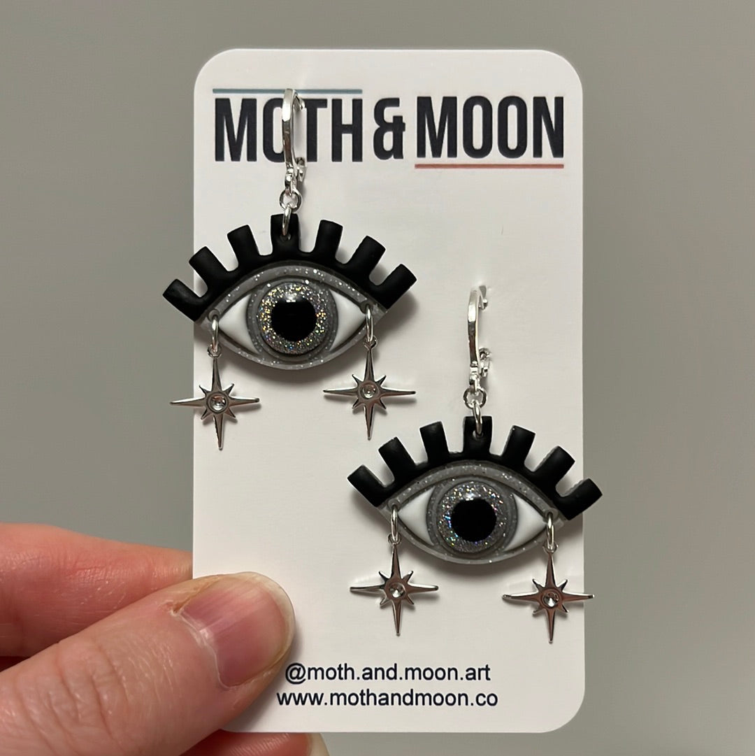 Natalie • Holo-Glitter + Grey • Sparkle