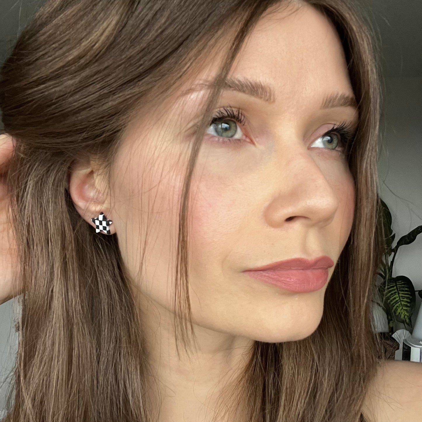 Elaine • Star • Black & White Checks