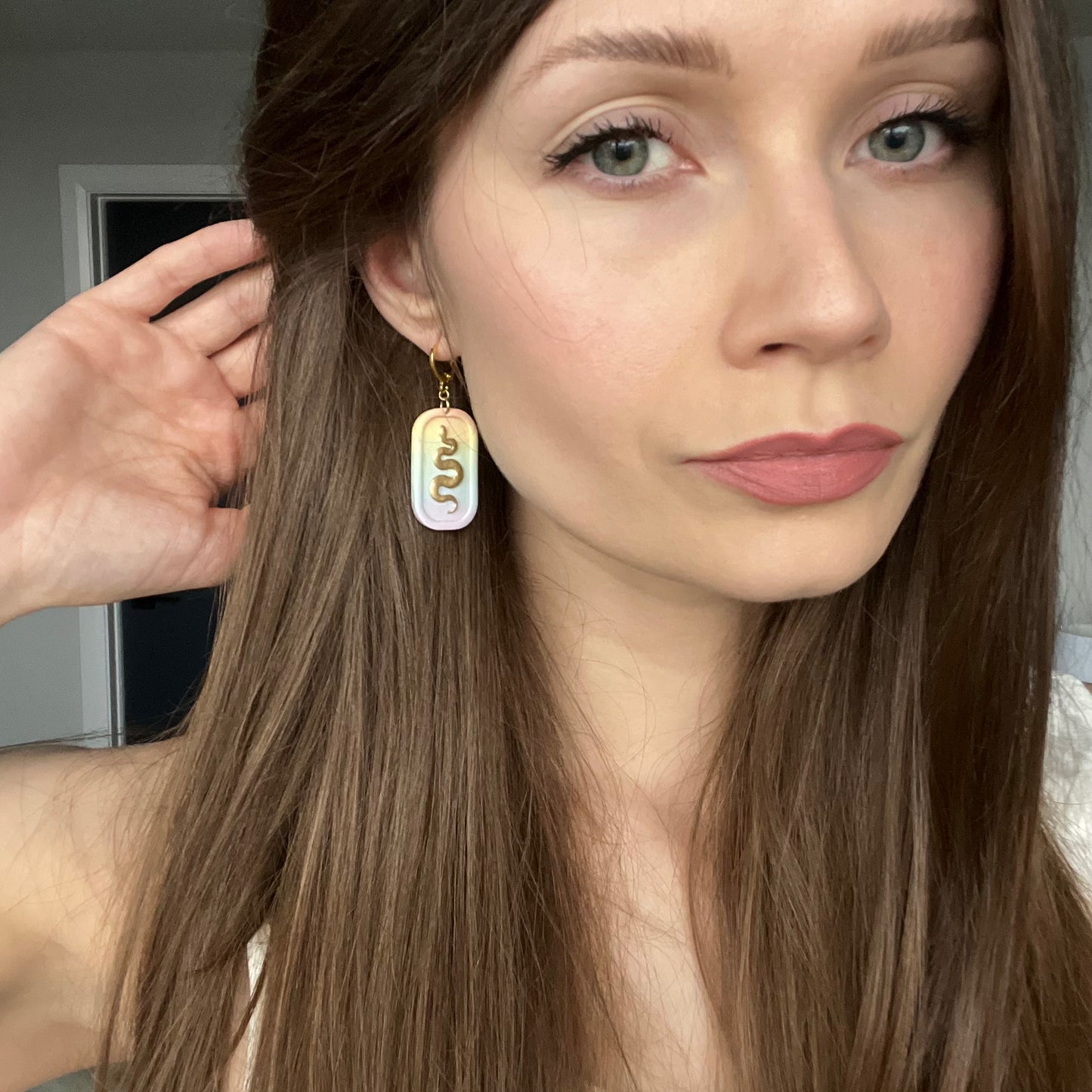 Snake Medallion • Pastel Rainbow