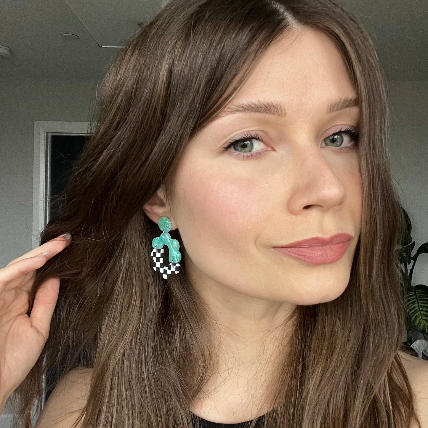 Alayna • Aqua & Checks