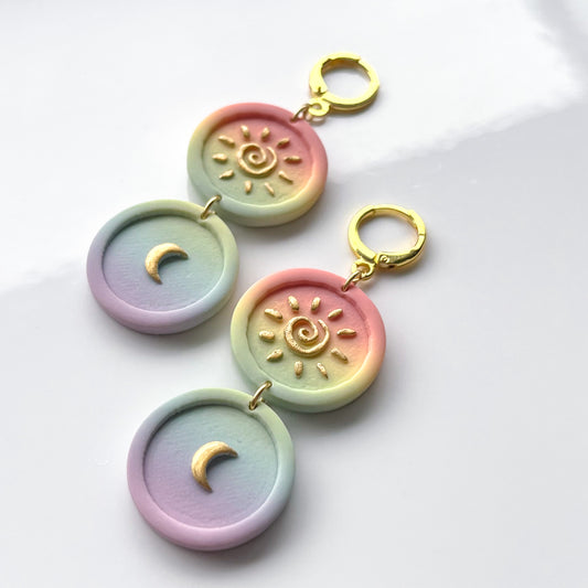 Sun & Moon Medallions • Double Rainbow