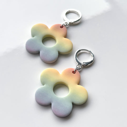 Large Flower • Pastel Rainbow