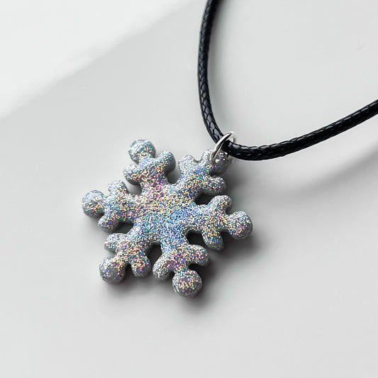Necklace • Snowflake • Holo-Glitter