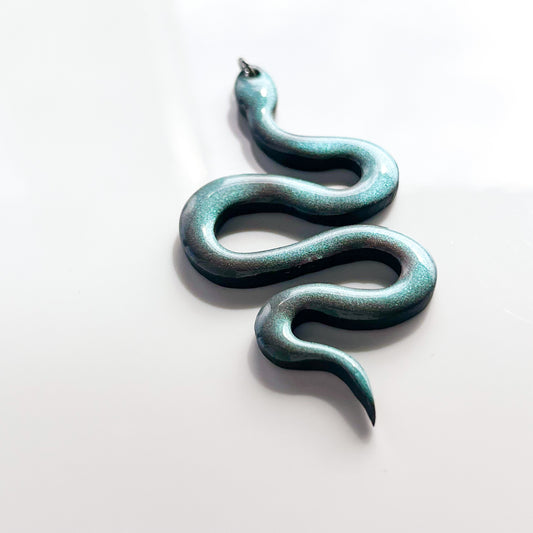 Snake • Pendant • Blue Steel *CHAIN NOT INCLUDED*