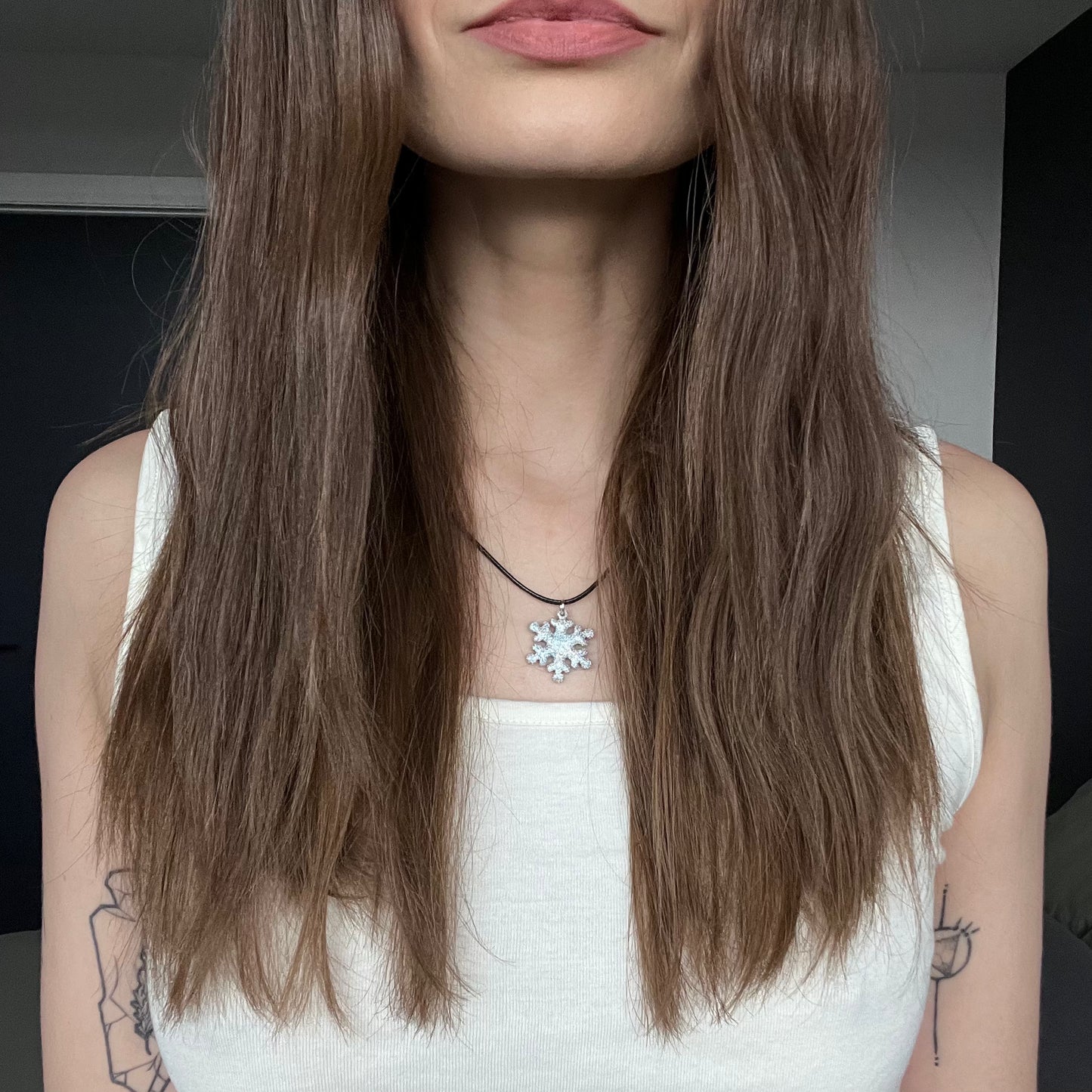 Necklace • Snowflake • Holo-Glitter