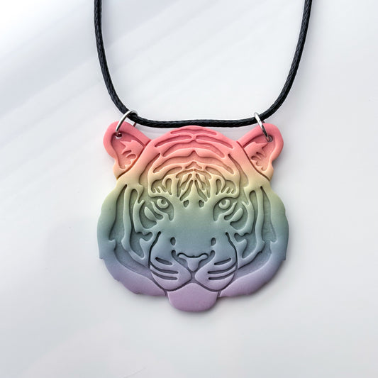 Necklace • Rainbow Tiger