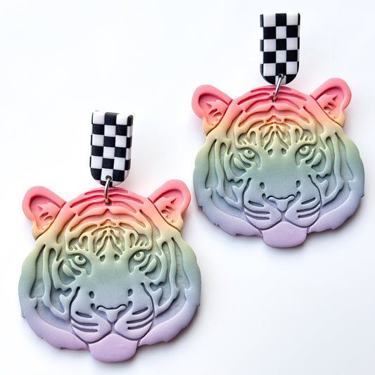 Rainbow Tiger • Checker Stud
