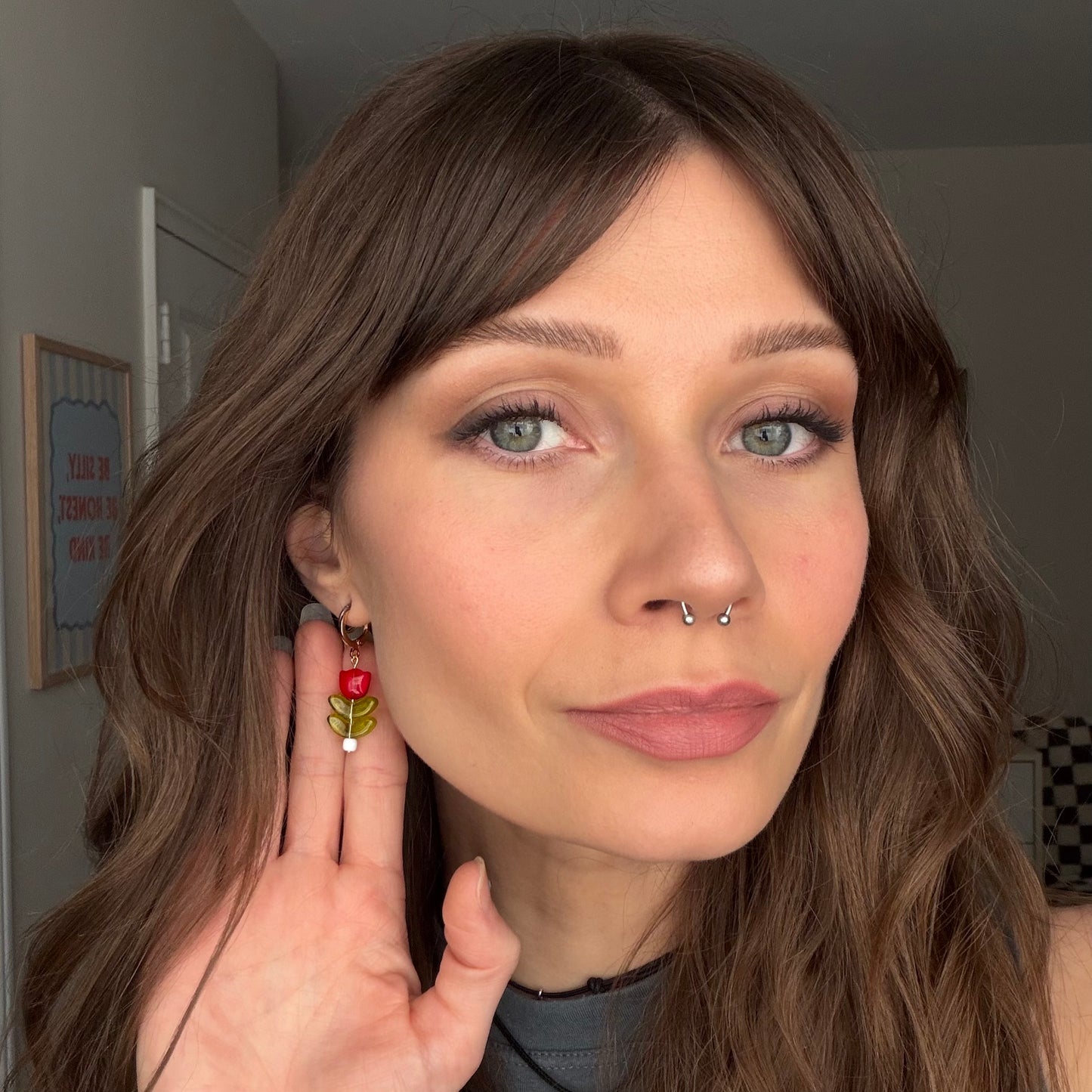 Tulips • Red Glass Beads