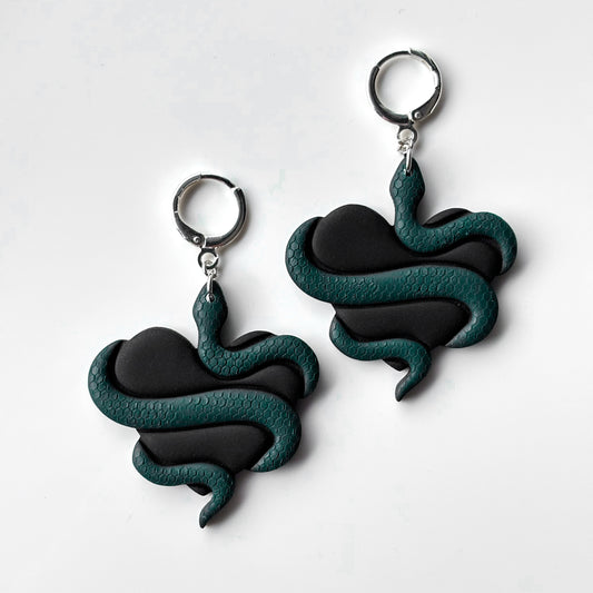 Snake Hearts • Everglade & Black