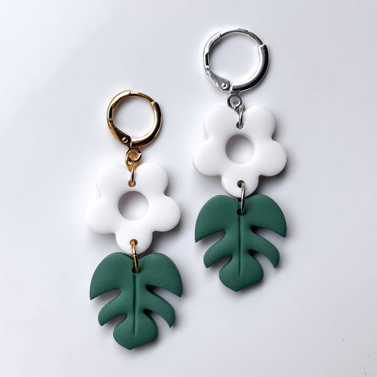 Monstera + Flower Dangle