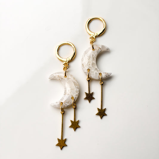 Mini Moons + Stars • Icy Marble