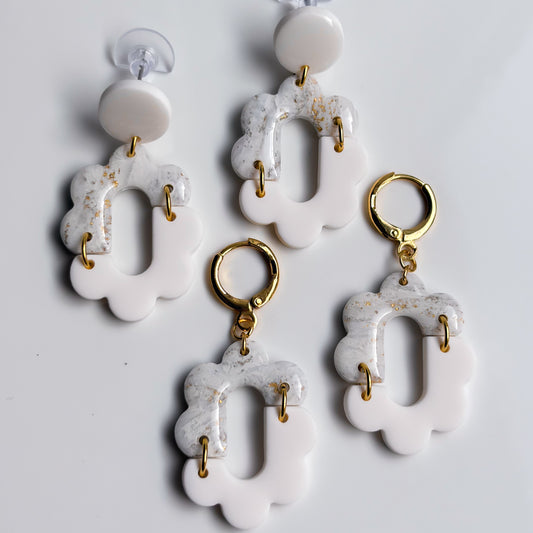 Alayna • White + Gold Marble