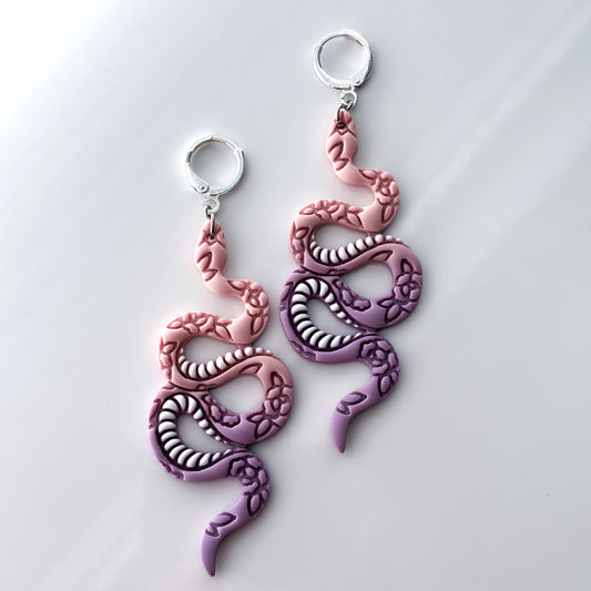 Floral Snakes • Pink + Purple